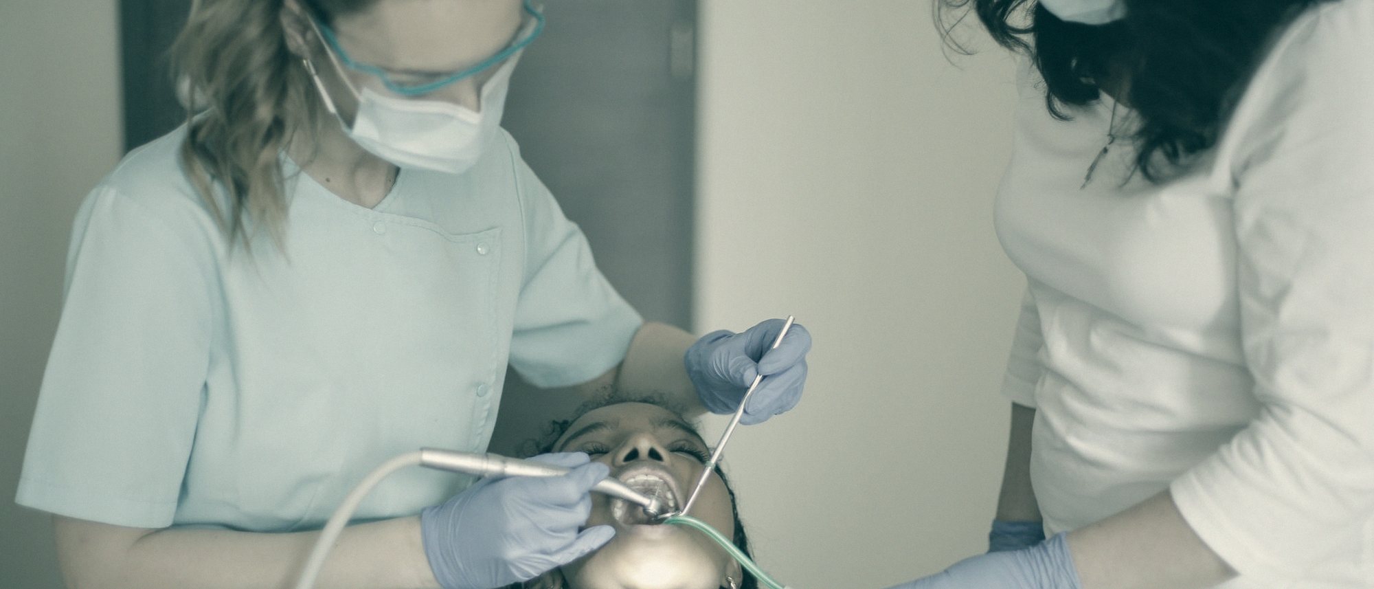 People at work in a dental practice
