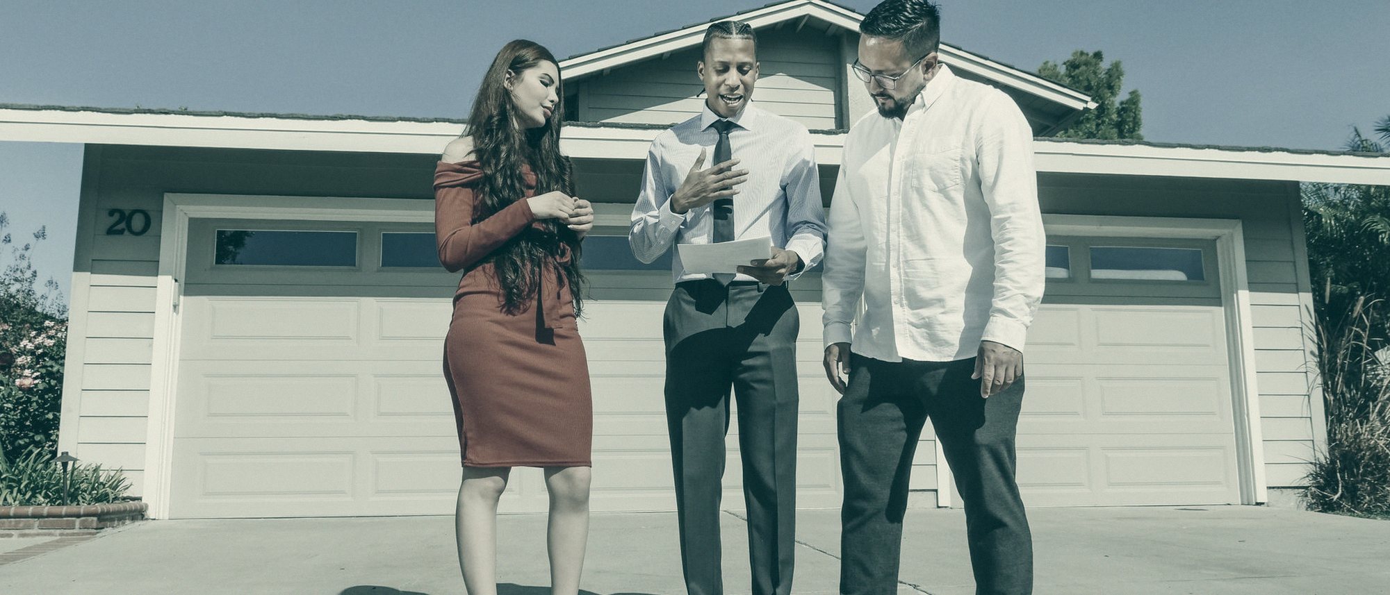 People at work in a real estate agent