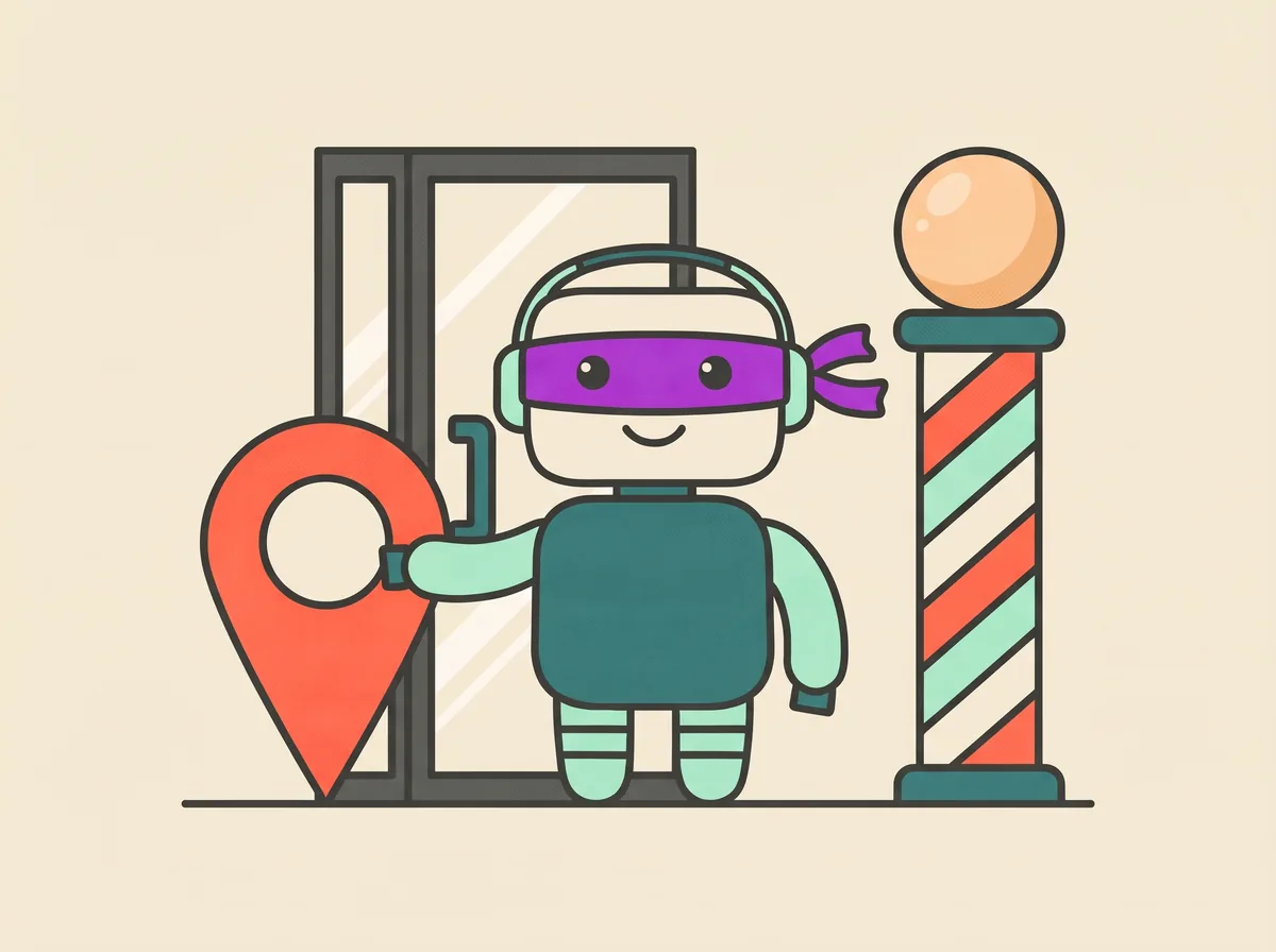 The SEO/GEO agent on the job: “barber near me”, open now
